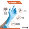 Defender Safety DSG-ENG-01, Nitrile Disposable Gloves, 3.5 Mil Palm, Nitrile, Powder-Free, XL, 100 PK, Blue DSG-ENG-01-XL